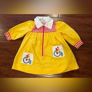 Vintage Girl’s Dress McDonaldland Fashions Ronald McDonald Rare 1970’s Size 4/5